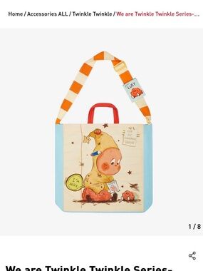POP MART We Are Twinkle Twinkle Canvas Bag Tote Crossbody